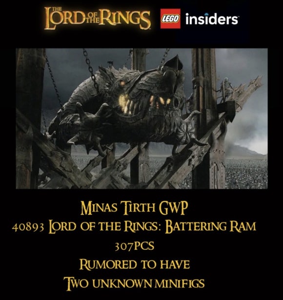 레고 11377 미나스 티리스 플모 그론드 미피2개 예상 (40893)